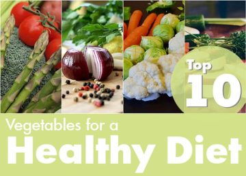 Top 10 Vegetables For a Healthy Diet.