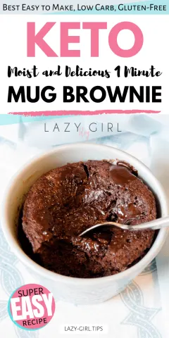 Best Healthy 1 Minute Keto Mug Brownie.