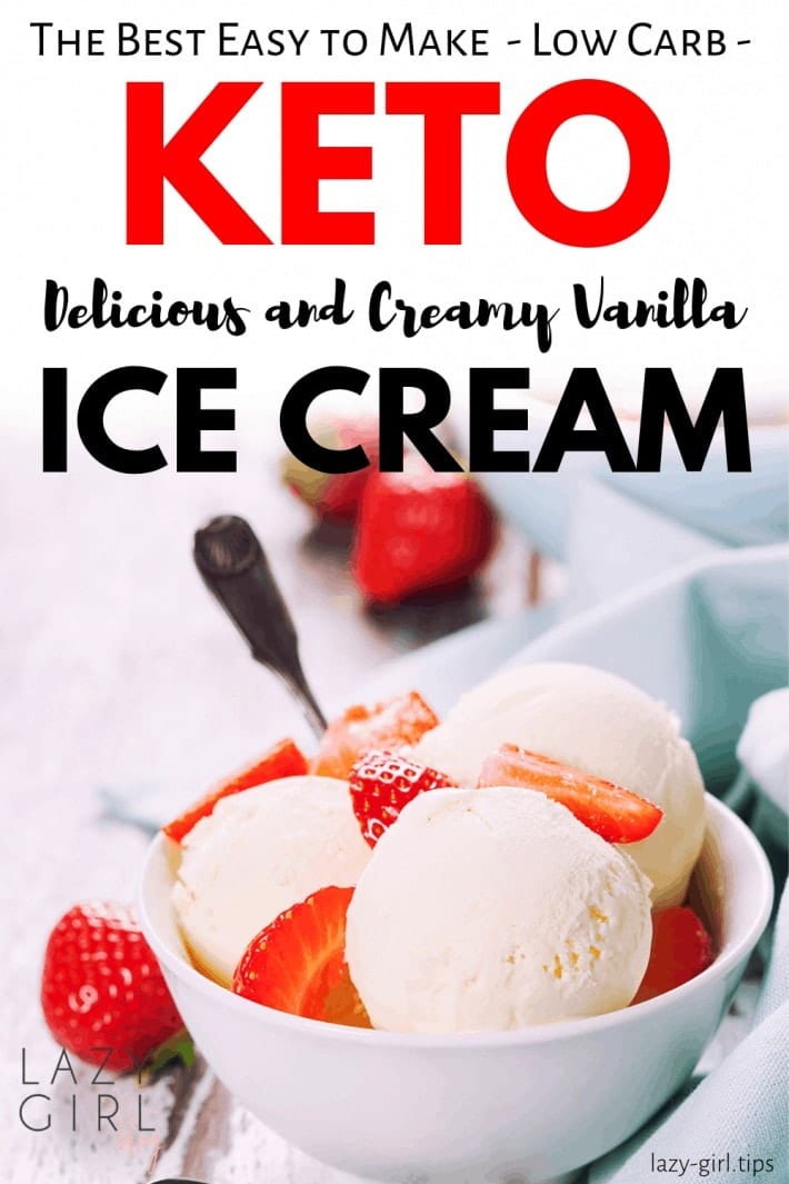 Low Carb & Keto Vanilla Ice Cream