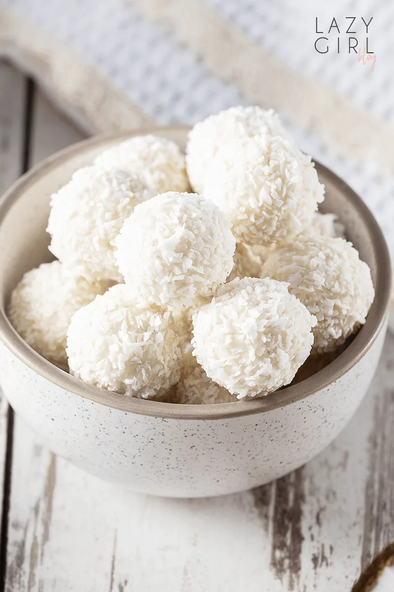 Keto Coconut Balls. 