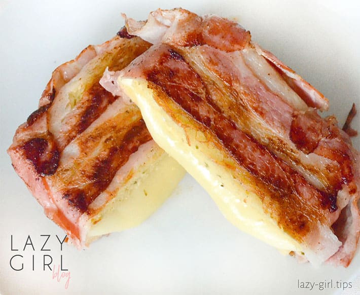 Best Low Carb Keto Bacon Wrapped Grilled Cheese image