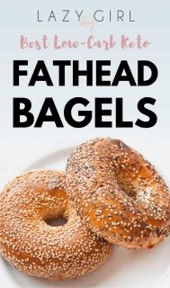 Best Low-Carb Keto Fathead Bagels | Lazy Girl Blog