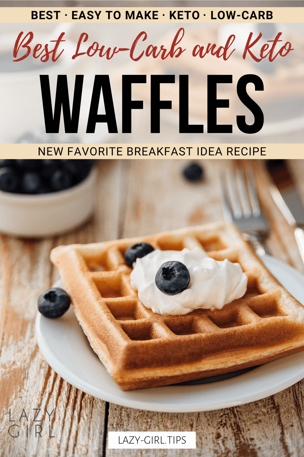 Best Low-Carb Keto Waffles | Lazy Girl Blog