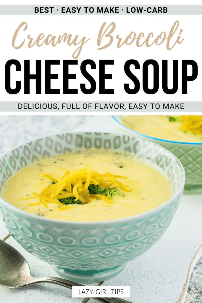 Low Carb Creamy Broccoli Cheese Soup image