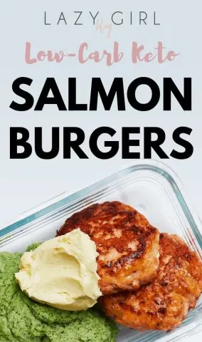 Low-Carb Keto Salmon burgers