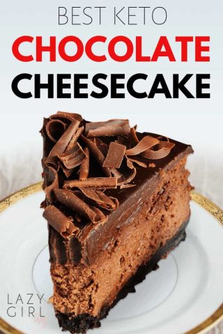 Best Keto Chocolate Cheesecake.
