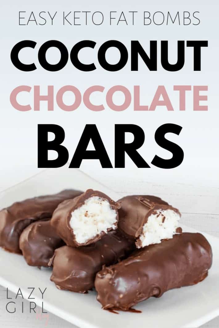 Easy Keto Fat Bombs – Coconut Chocolate Bars
