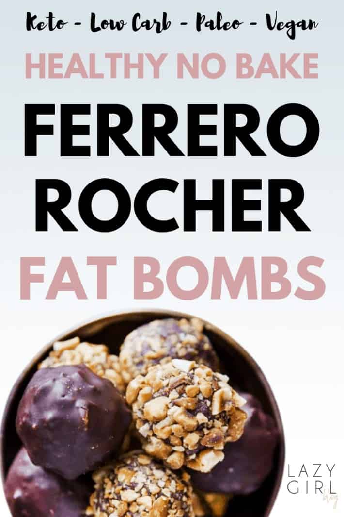 Healthy No Bake Keto Ferrero Rocher Fat Bombs