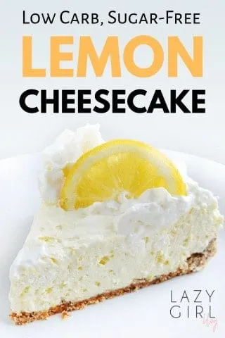 Low Carb Keto Lemon Cheesecake.