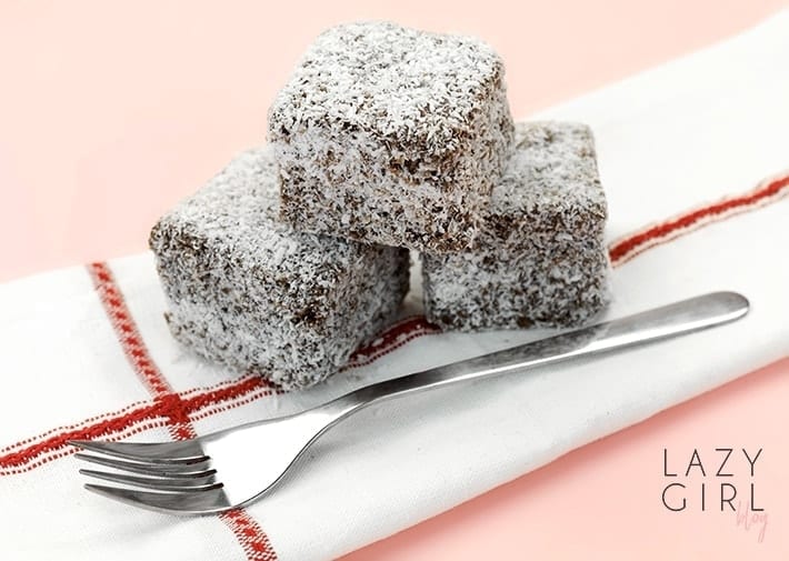 Keto Lamingtons - Best Low Carb Chocolate Coconut Cake Bites image