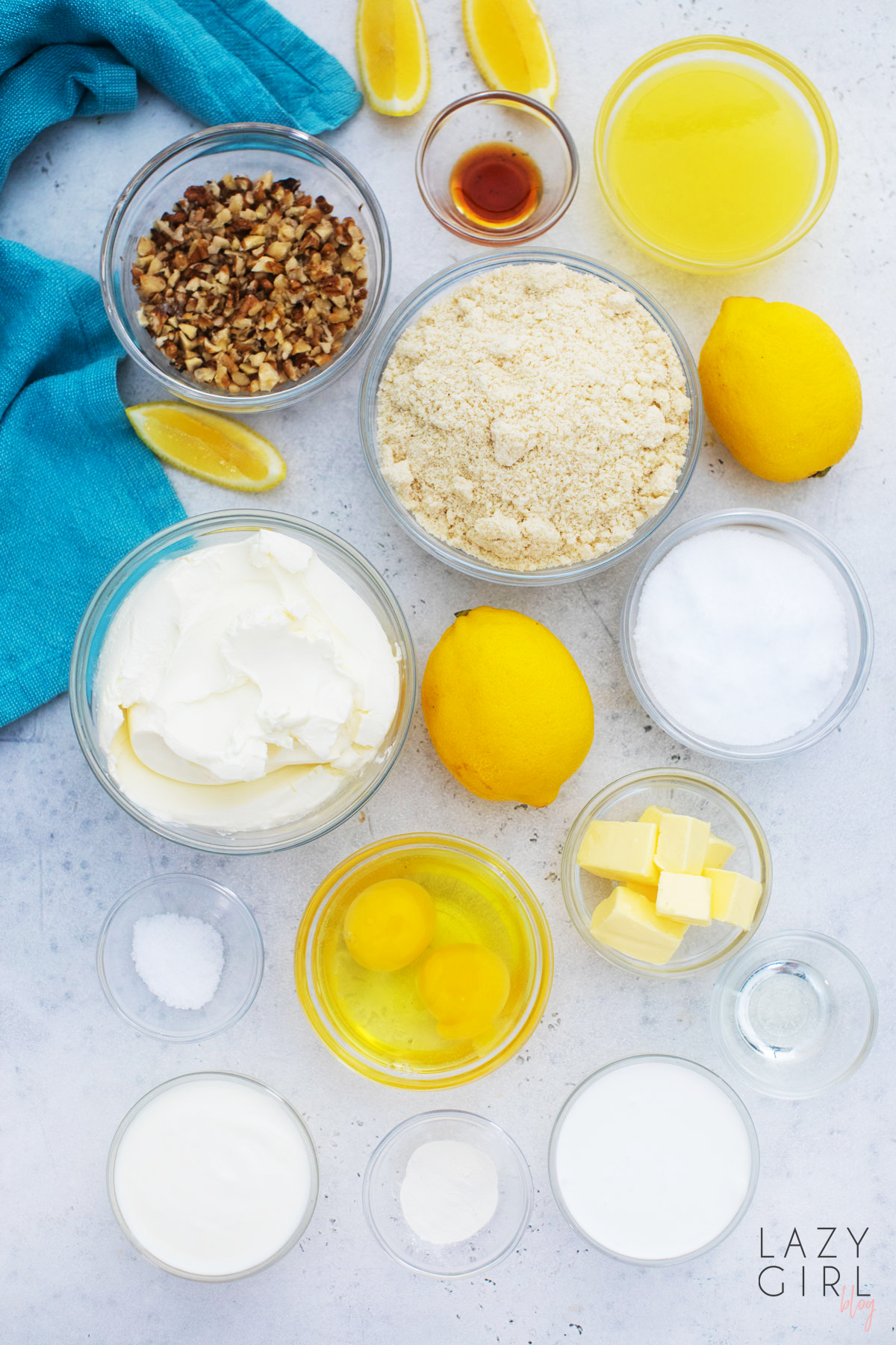 Keto Lemon Lush Dessert ingredients