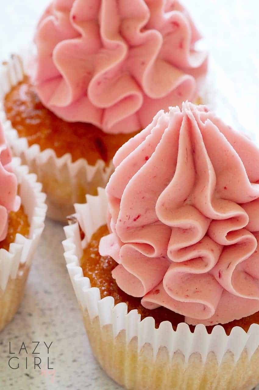 Best Keto Strawberry Cupcakes image
