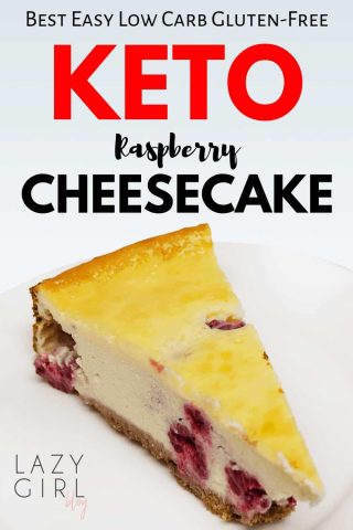 Easy Low Carb Keto Raspberry Cheesecake