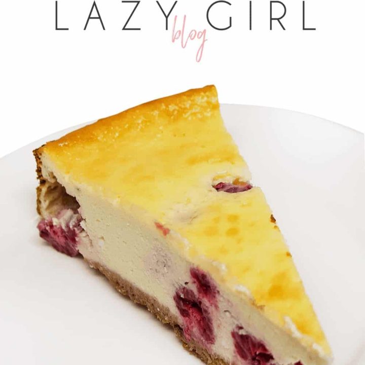 Easy Low Carb Keto Raspberry Cheesecake Lazy Girl Blog