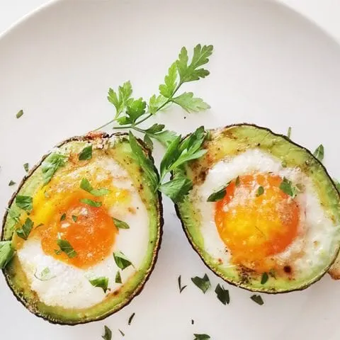 Baked Avocado Eggs Keto Breakfast