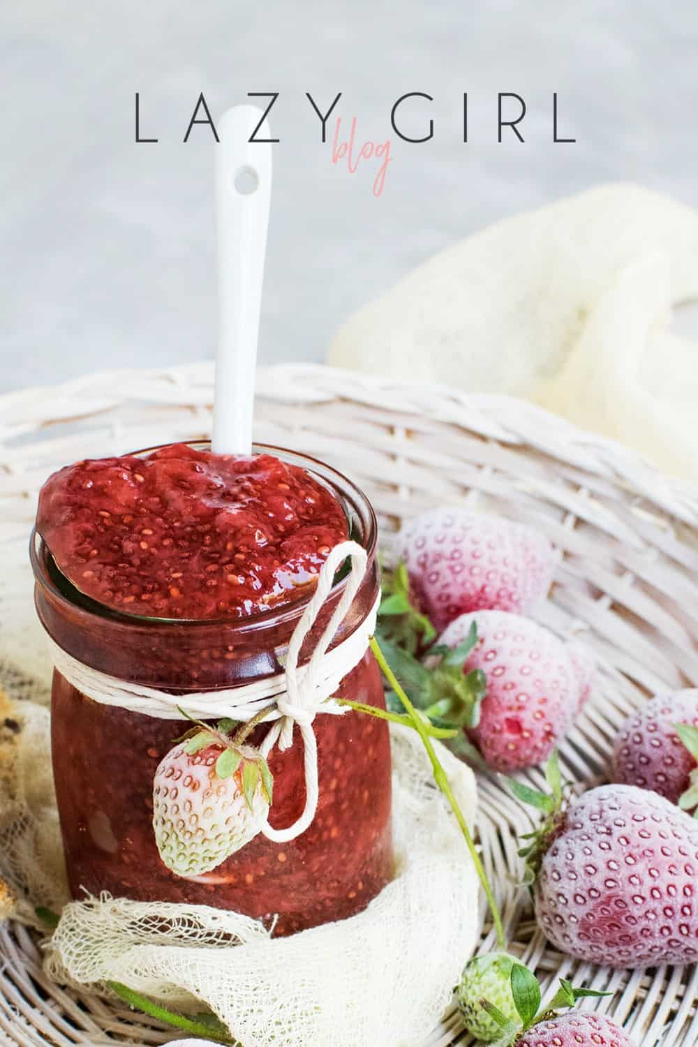 Keto Strawberry Jam recipe.