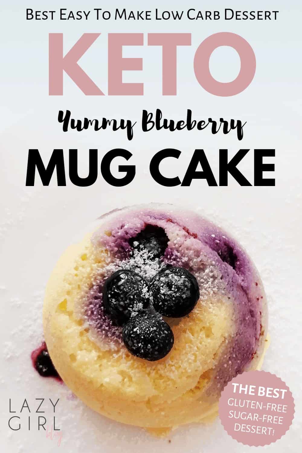 Keto Blueberry Mug Cake