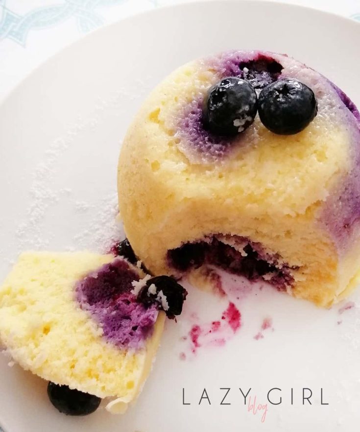 Best Low Carb Keto Blueberry Mug Cake Lazy Girl