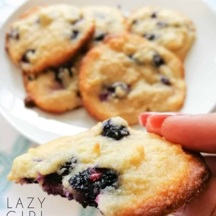 Keto Blueberry Cookies.