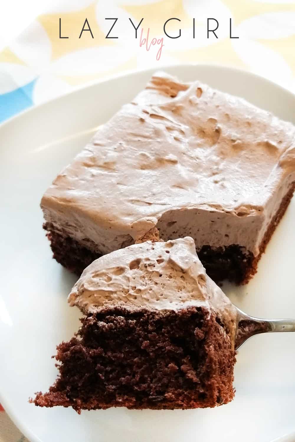 Keto Chocolate Cake with Whipped Cream Icing Recipe.