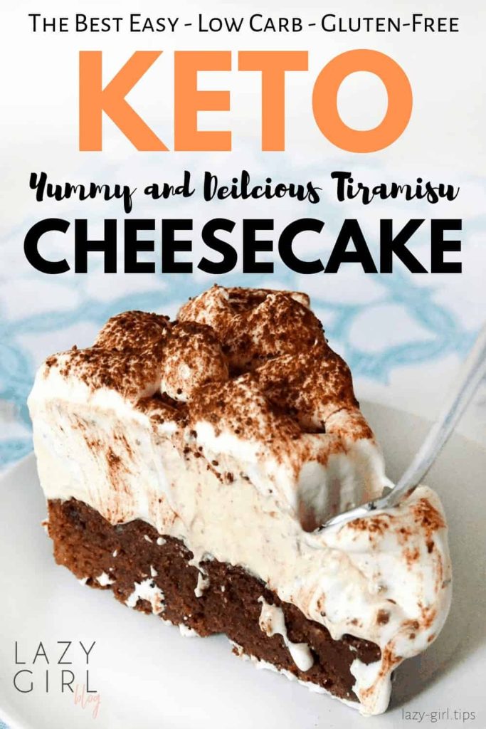 Best Keto Tiramisu Cheesecake | Lazy Girl Blog