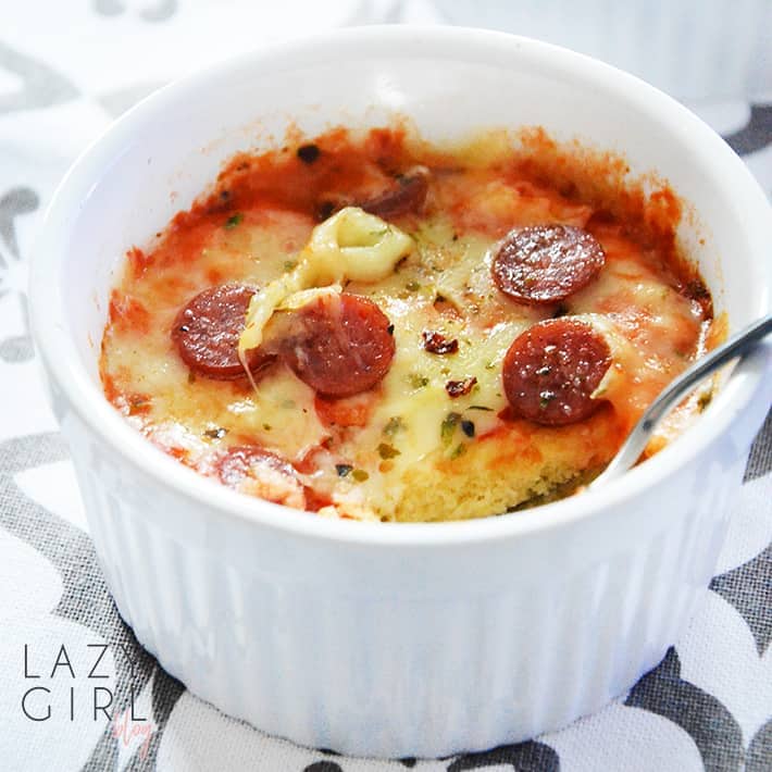 90-Seconds Keto Pizza In A Mug