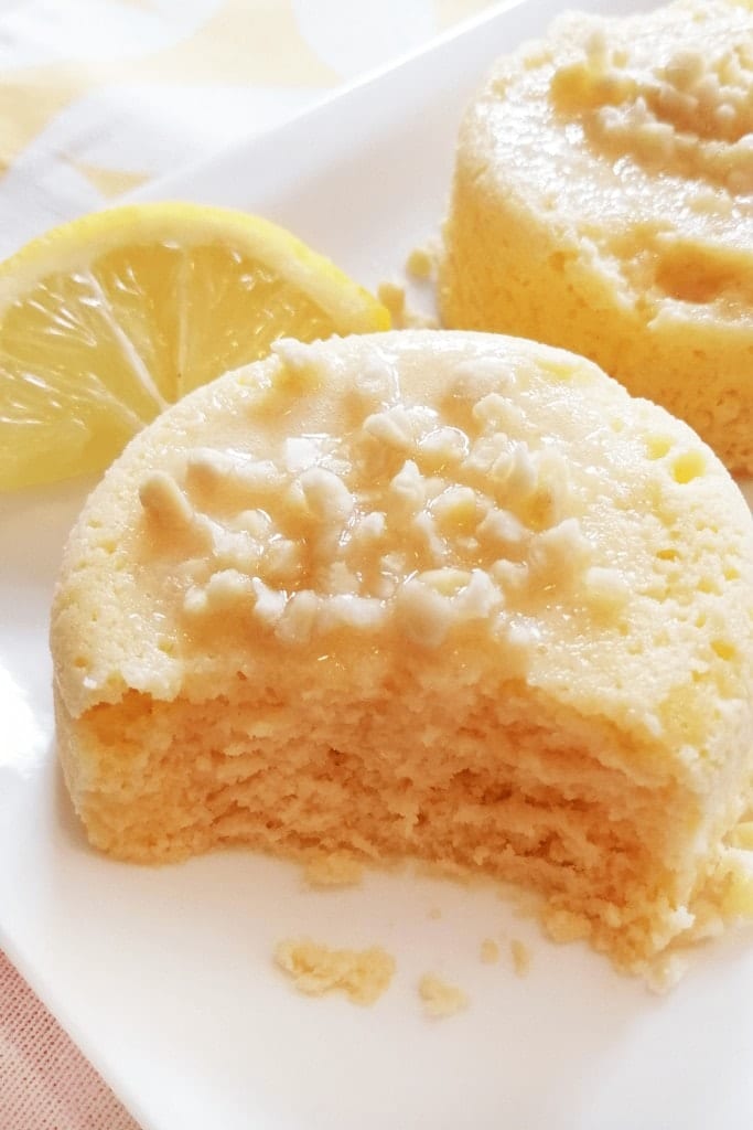 90 seconds keto lemon mug cake recipe.