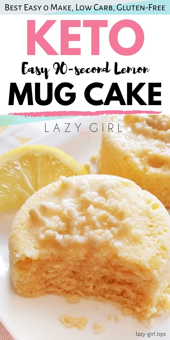 Easy 90-second Keto Lemon Mug Cake 1