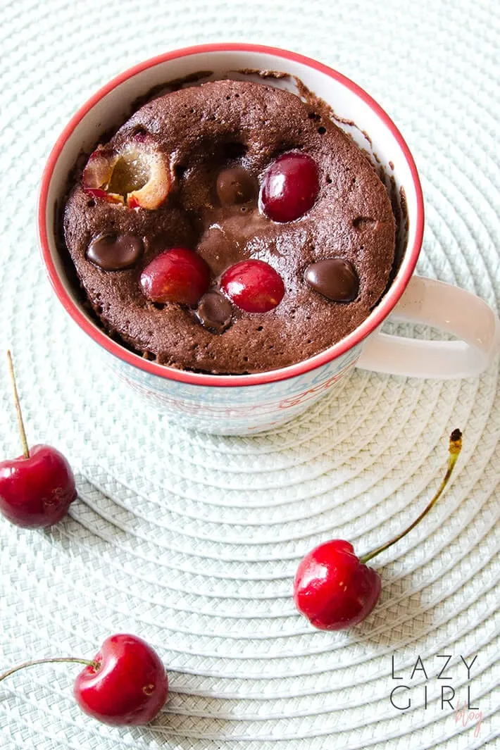 Black Forest Keto Mug Cake