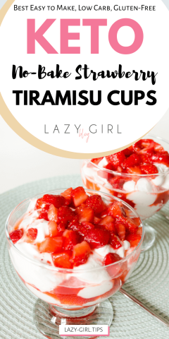 Easy No-Bake Strawberry Tiramisu Cups