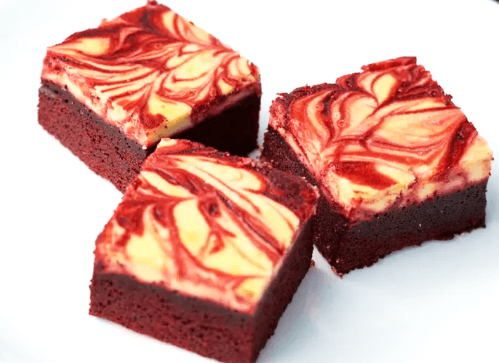 keto red velvet cheesecake brownies