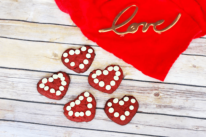 Heart Keto Red Velvet Cookies