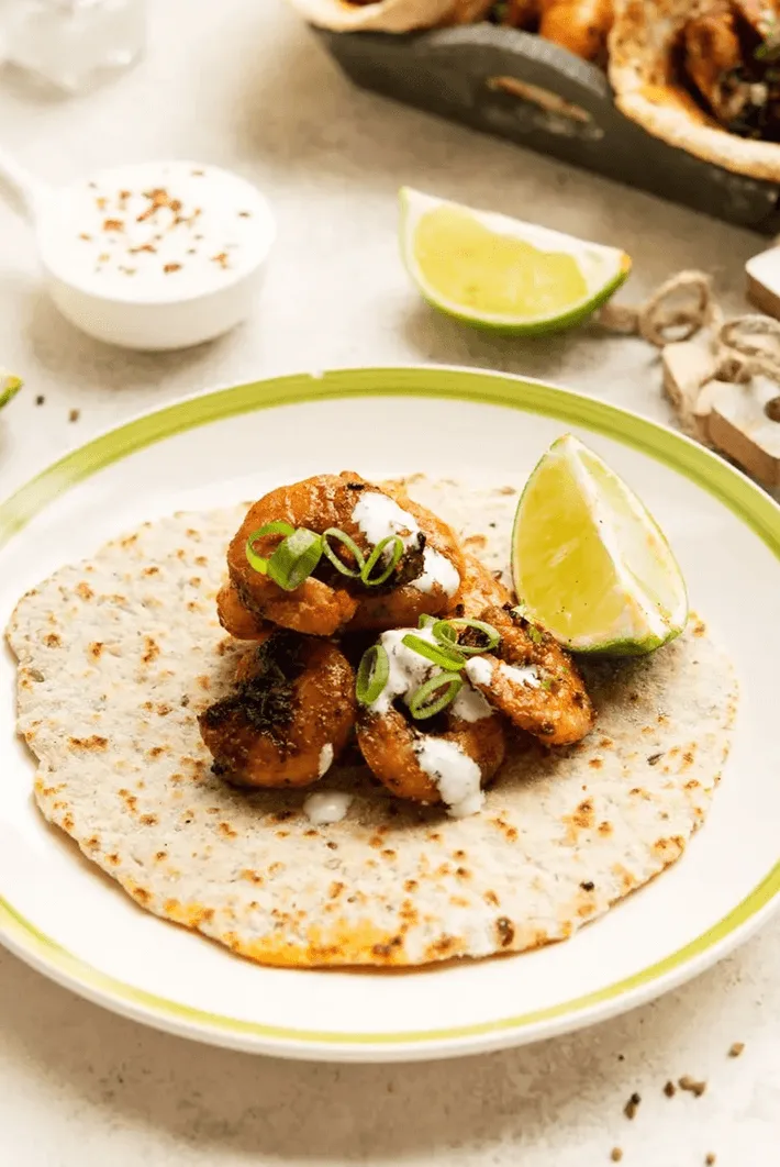 Keto Blackened Shrimp Tacos recipe.