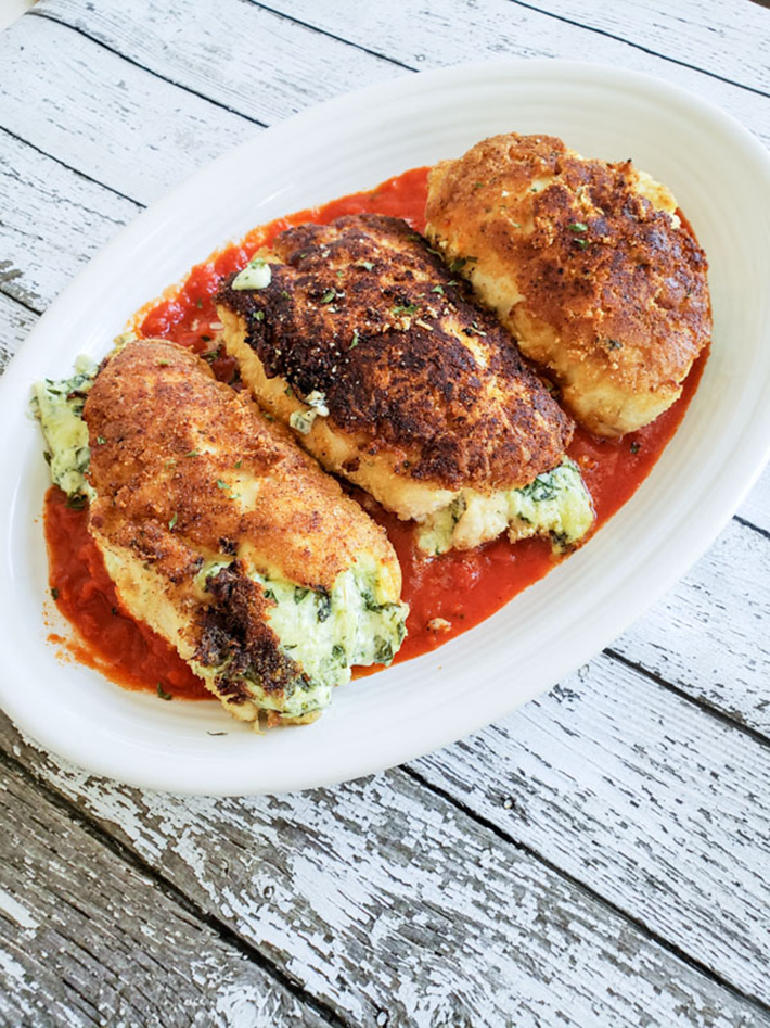 Spinach and Cheese Stuffed Chicken Breasts recipe.