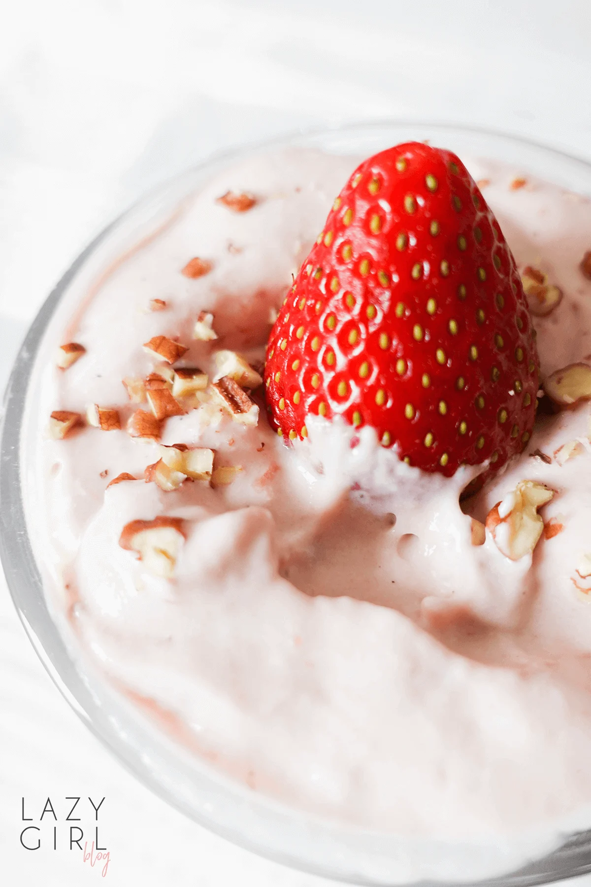 Easy to make Keto Strawberry Mousse.