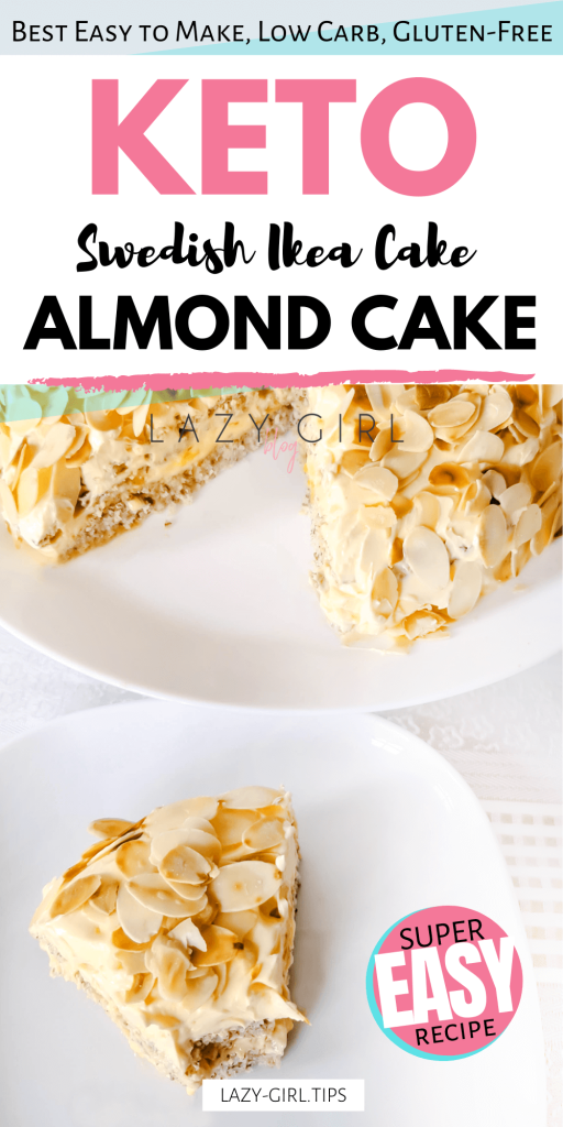 Keto Almond Cake Swedish IKEA cake Lazy Girl Blog