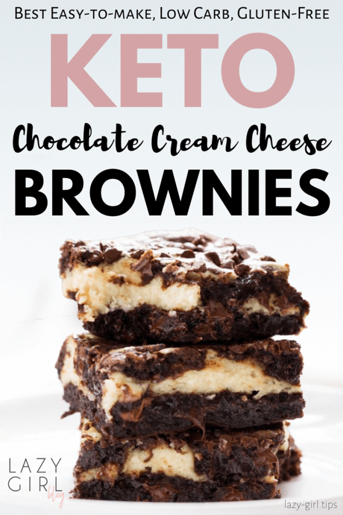 Easy Low Carb Keto Brownies - Best Chocolate Cream Cheese Brownies ...