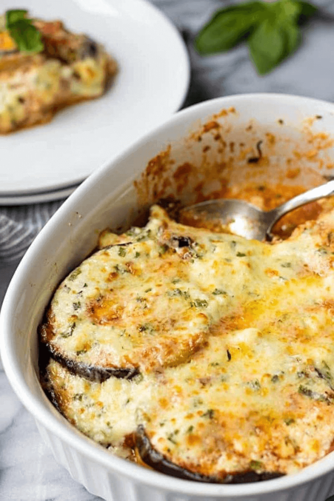 Eggplant Gratin With Feta Cheese recipe.