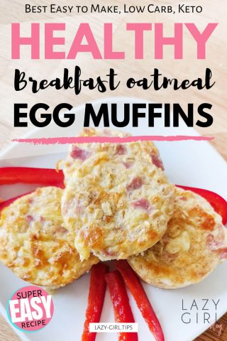 Healthy Breakfast Oatmeal Egg Muffins pinterest.