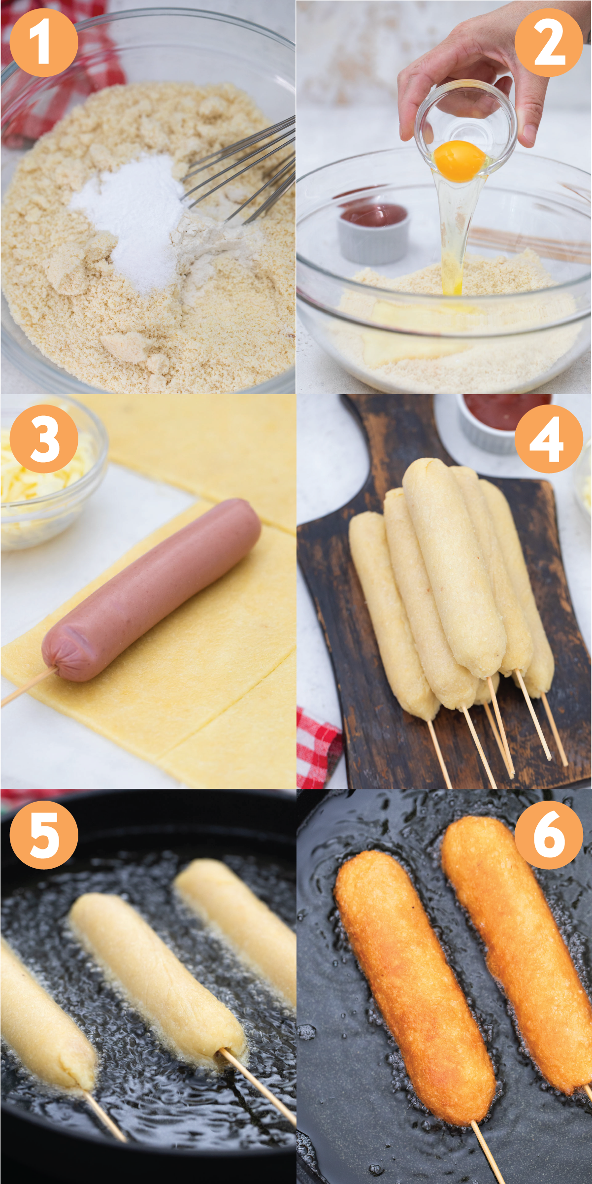 How to Make Keto Corn Dogs - instructions